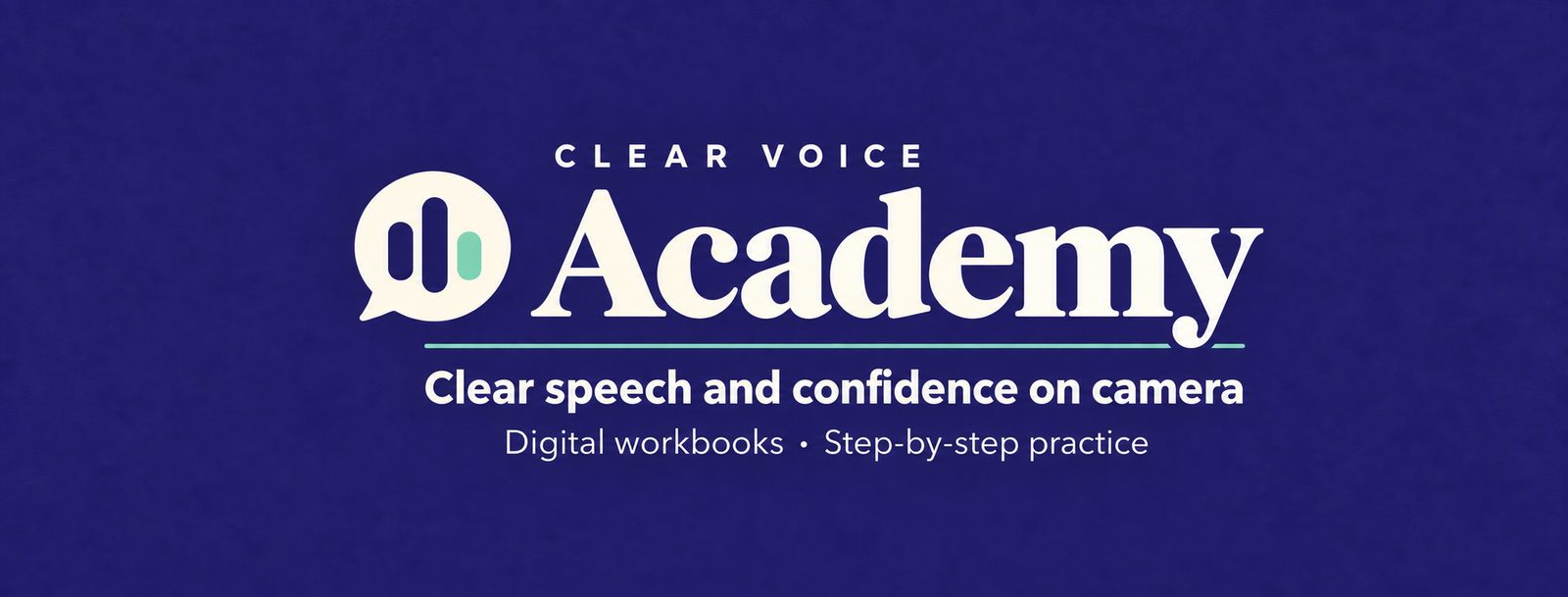 Clear Voice Academy — clear speech and confidence on camera